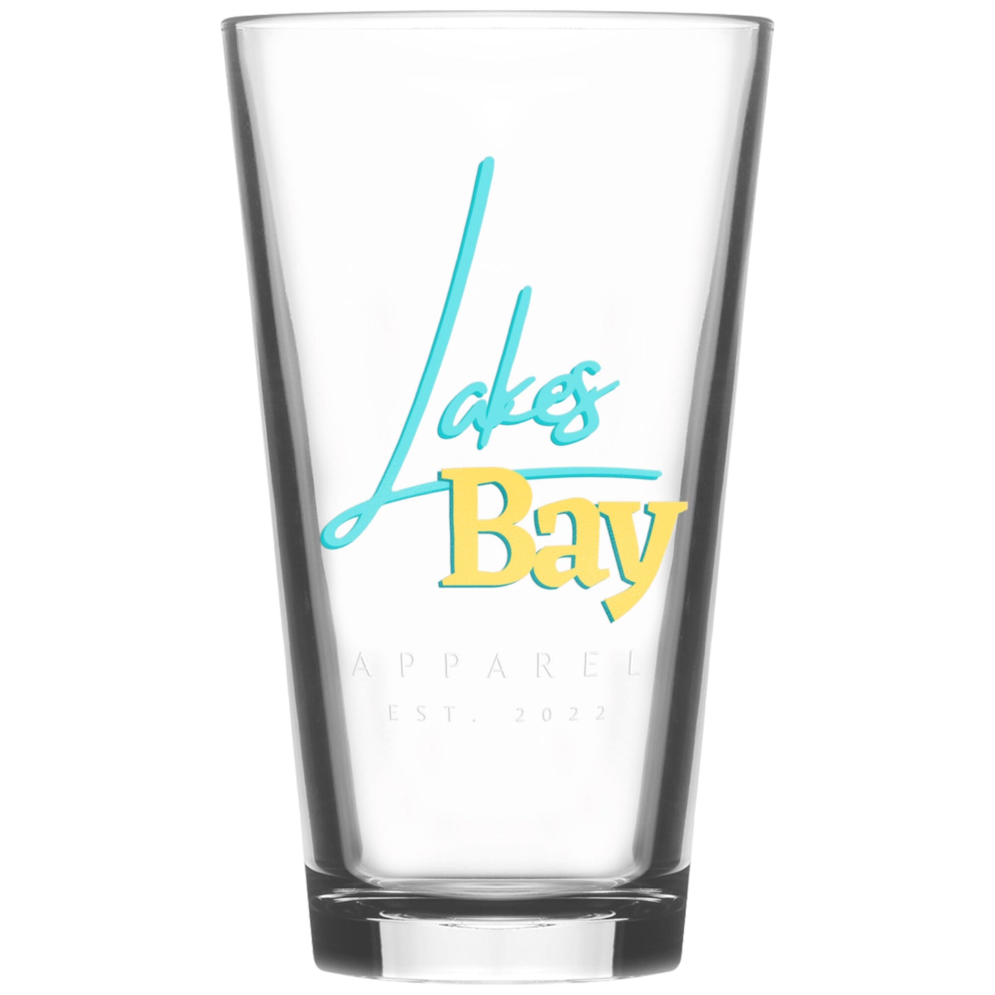 Lakes Bay 12oz Pint Glass