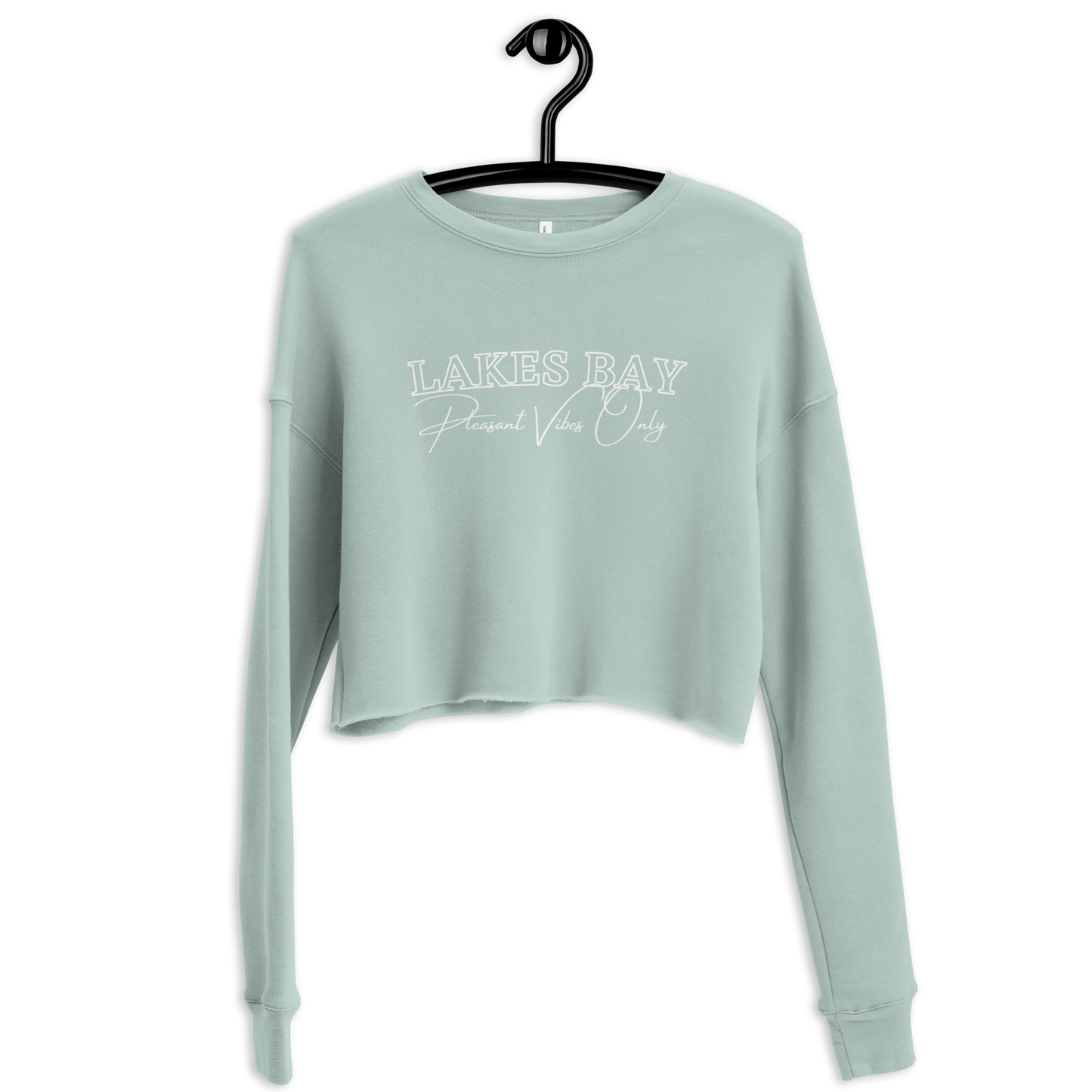 Womens Lakes Bay & Pleasant Vibes Crop Sweatshirt