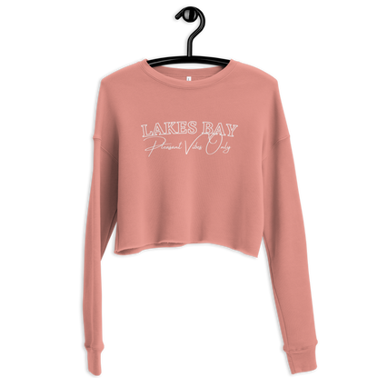 Womens Lakes Bay & Pleasant Vibes Crop Sweatshirt